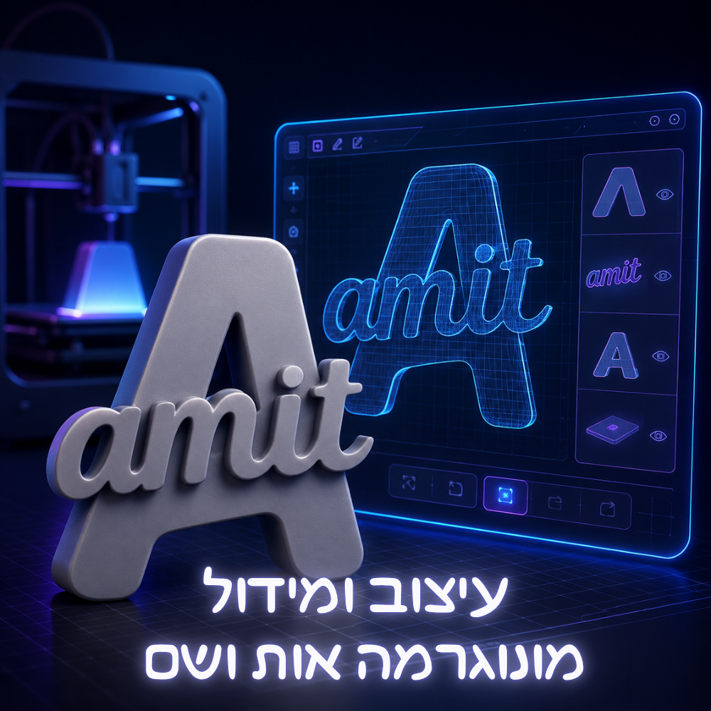 מונוגרמה אות ושם
