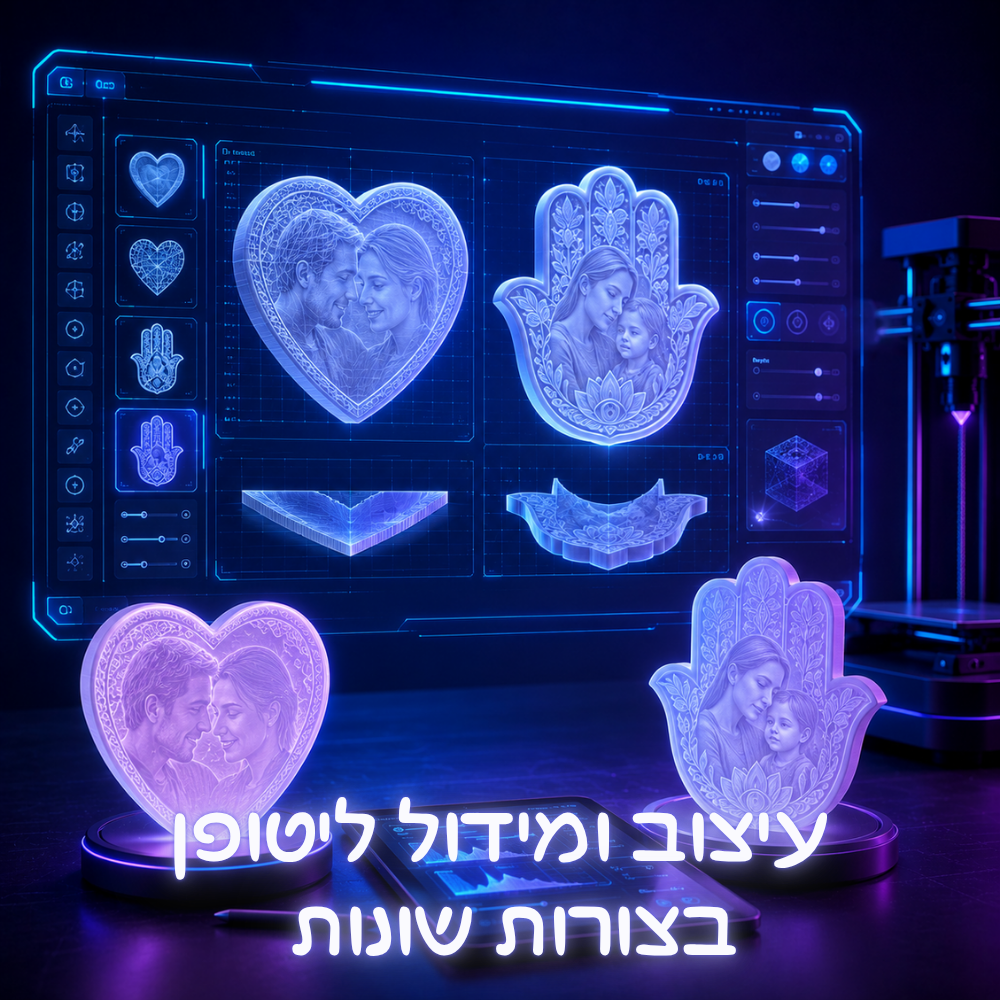 ליטופן בצורה להדפסת תלת מימד